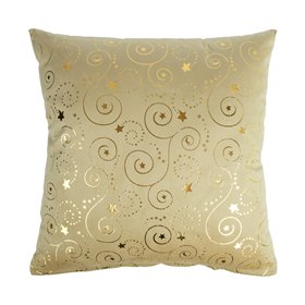 Pillow GLORY 2, 45x45cm, golden lines