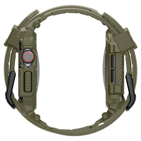 Spigen Rugged Armor Pro - Band with Case for Apple Watch 10 46 mm (Vintage Khaki)