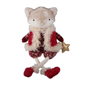 Decoration FAB HENRI H51cm, fox, red