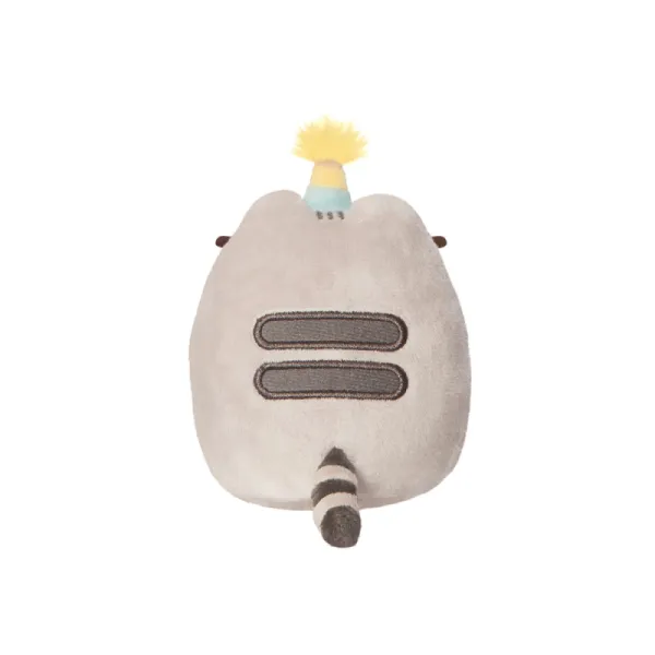 Pusheen - Plush stuffed animal in a birthday hat, 12 cm