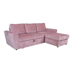 Corner sofa bed INGMAR pink