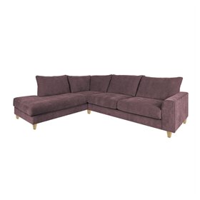 Corner sofa LAYLA LC, greyish pink