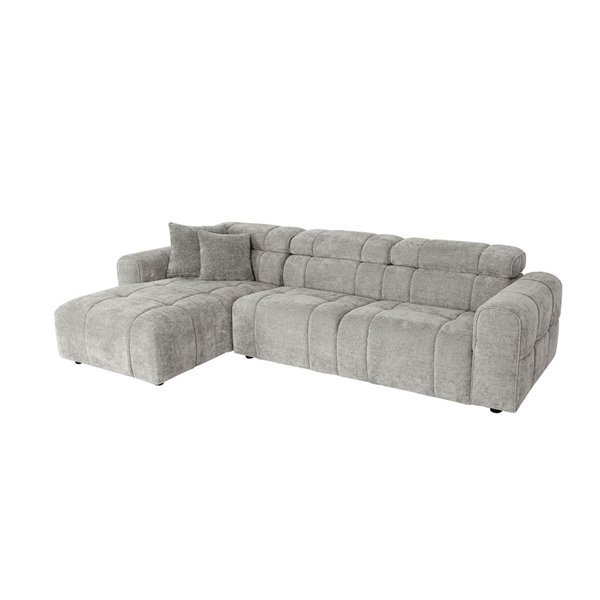 Corner sofa BELISMA LC, grey