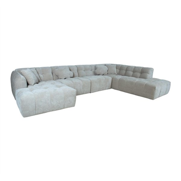 Corner sofa FORTE U-shape RC, beige