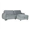 Corner sofa bed CLOUD bluish green