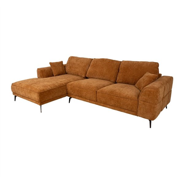 Corner sofa OLIVIA LC brown