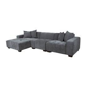 Corner sofa DAHLIA LC, grey