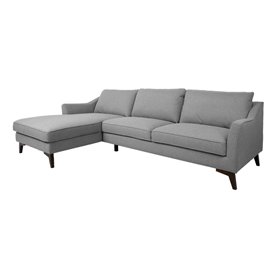 Corner sofa BIRGIT LC, grey