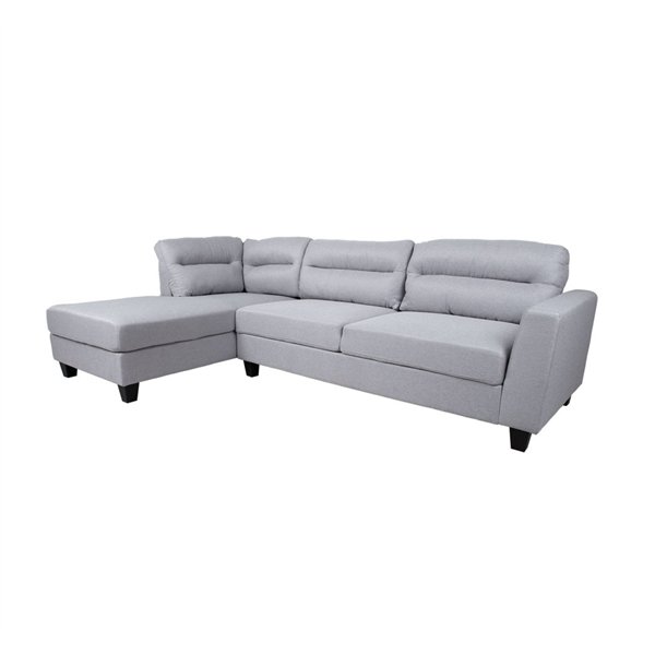 Corner sofa HELSINKI LC, light grey