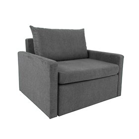 Armchair/bed COLOGNE light grey
