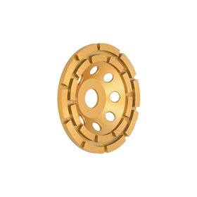 Segmented double row cup grinding wheel 125 mm