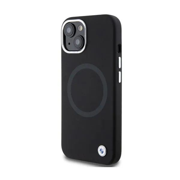 BMW Signature Liquid Silicone MagSafe - Case for iPhone 15 Plus (Black)