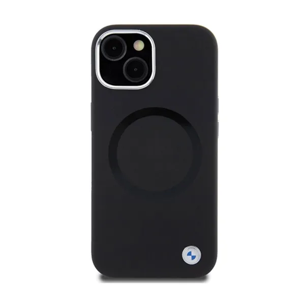 BMW Signature Liquid Silicone MagSafe - Case for iPhone 15 Plus (Black)