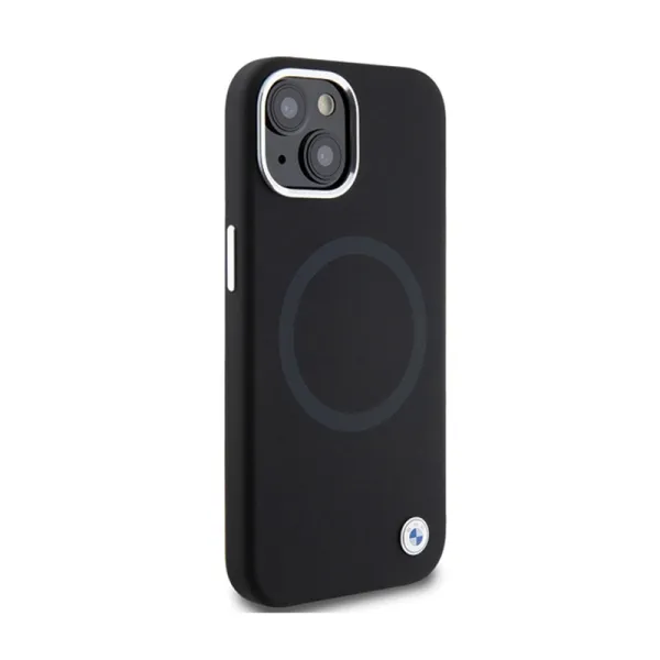 BMW Signature Liquid Silicone MagSafe - Case for iPhone 15 Plus (Black)