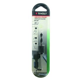Wood drill & countersink bit Ø4mm, round shank