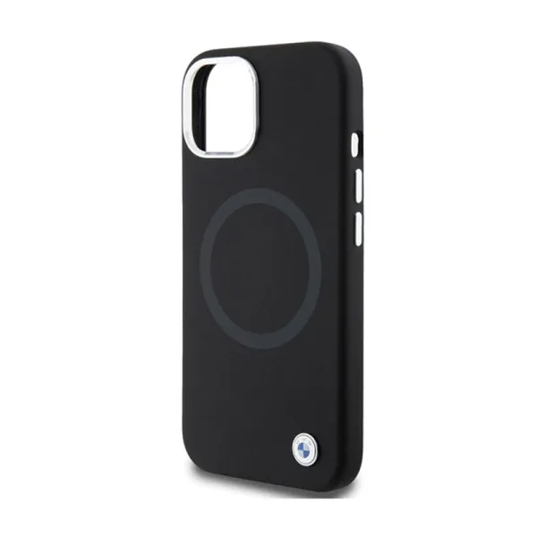 BMW Signature Liquid Silicone MagSafe - Case for iPhone 15 Plus (Black)