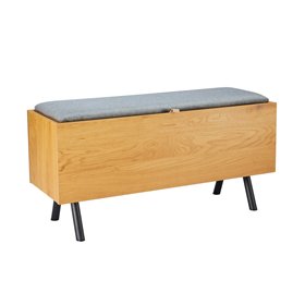 Hall bench AALBORG 90x32xH46cm, oak