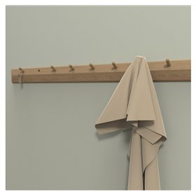 Wall rack AALBORG 100x2,3xH8,3cm, oak