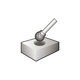 End mill D 10x9x6 round DC