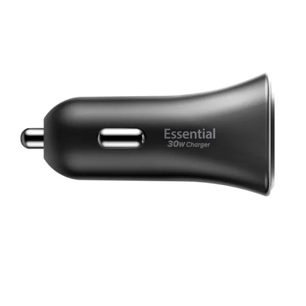 Spigen Essential EV301 - USB-C PD 3.0 PPS 30W Car Charger (Black)