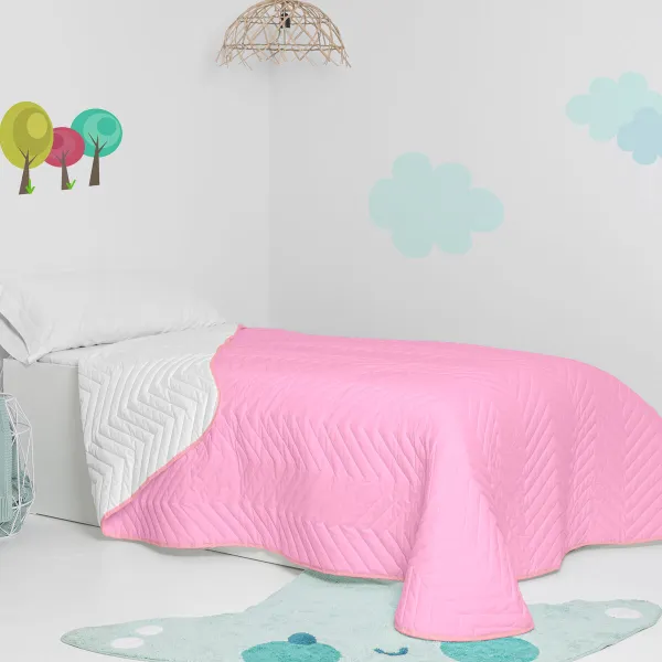 постельное покрывало HappyFriday Basic Kids Arista Розовый 180 x 260 cm