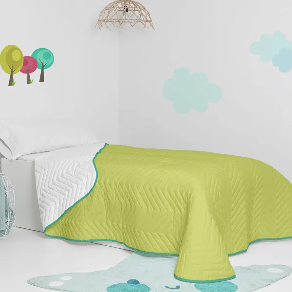 Vuodepeite (viltti) HappyFriday Basic Kids Arista Vihreä 200 x 260 cm