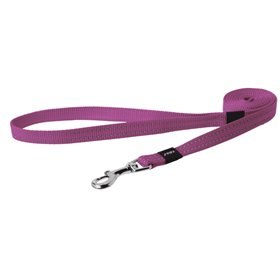Utility medium 16mm snake fixed dog lead, pink reflective, Rogz