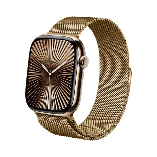 Crong Milano Steel - Stainless Steel Strap for Apple Watch 44/45/46/49 mm (Rose Gold)