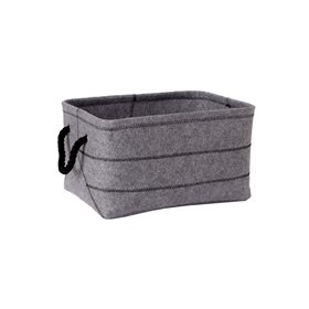Basket MAX FELT-2, 40x29xH22cm, light grey