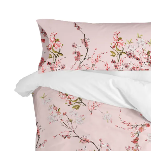 Наволочка HappyFriday Chinoiserie rose Разноцветный 45 x 110 cm