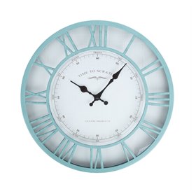 Wall clock BARRY D40cm, mint green