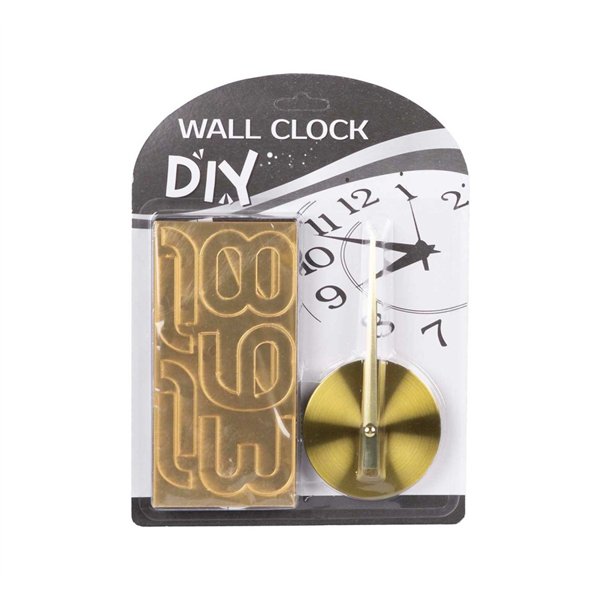 Wall clock DIY sticker, gold