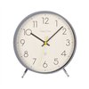 Clock TIMELINE H21.8cm, grey