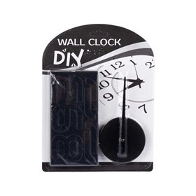 Wall clock DIY sticker, black
