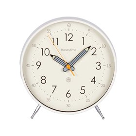 Clock TIMELINE H20cm, white