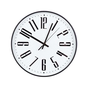 Wall clock CLINT D30cm, black