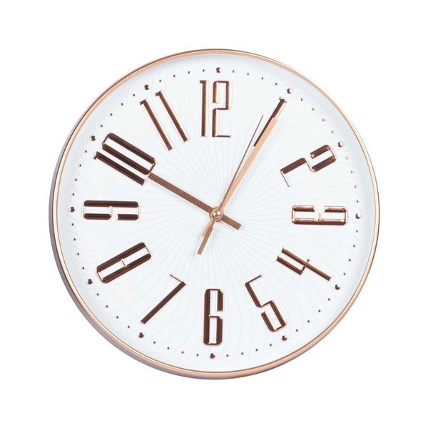 Wall clock CLINT D30cm, rose gold