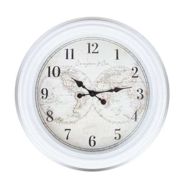 Wall clock GUSTAV D60cm, white