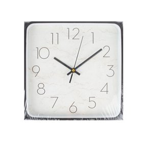 Wall clock HENRY 25x25cm, square