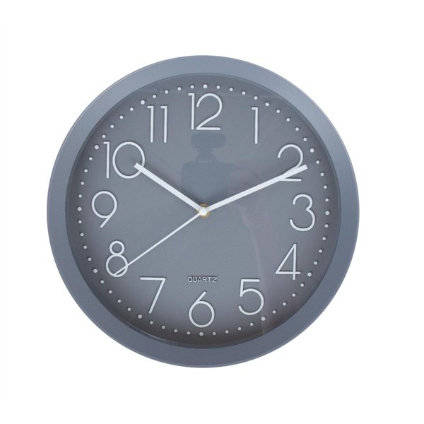 Wall clock HOLLY D30cm, grey