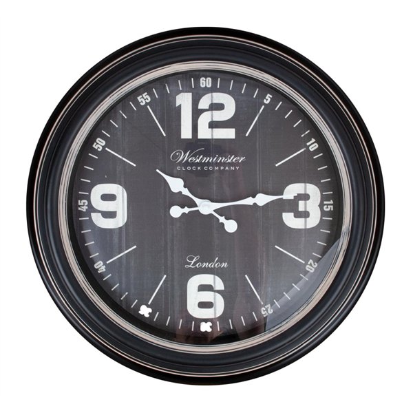 Wall clock GUSTAV D60cm, black