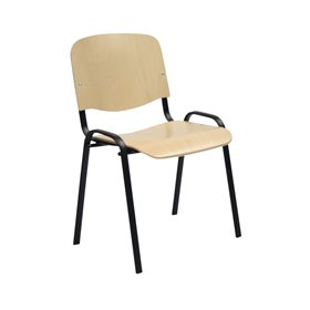 Guest chair ISO beech/black