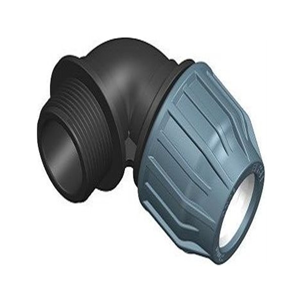 PP Compression elbow 50x1½" M Elysee