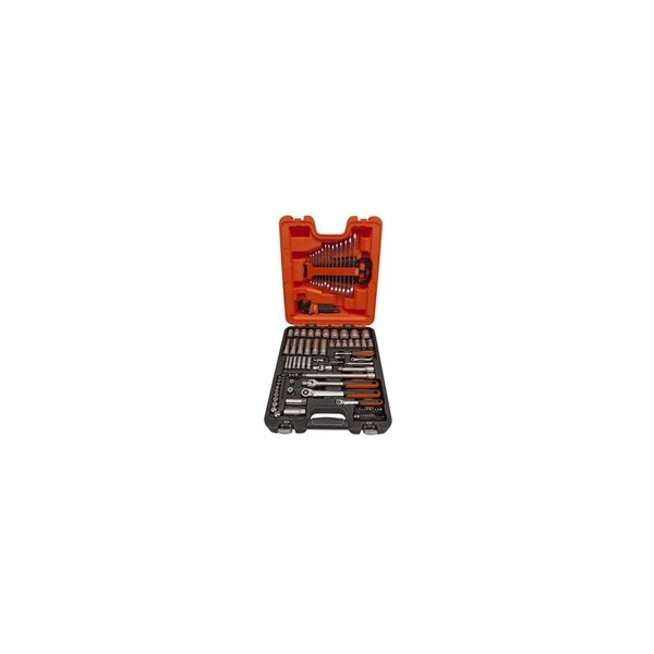 Socket and spanners set 1/4" and 1/2" 103 pcs