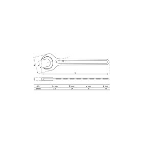 Single Open End Spanner | DIN 894 | 6 mm