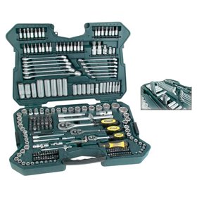 Set of socket wrenches, 215 pieces, in a plastic case
