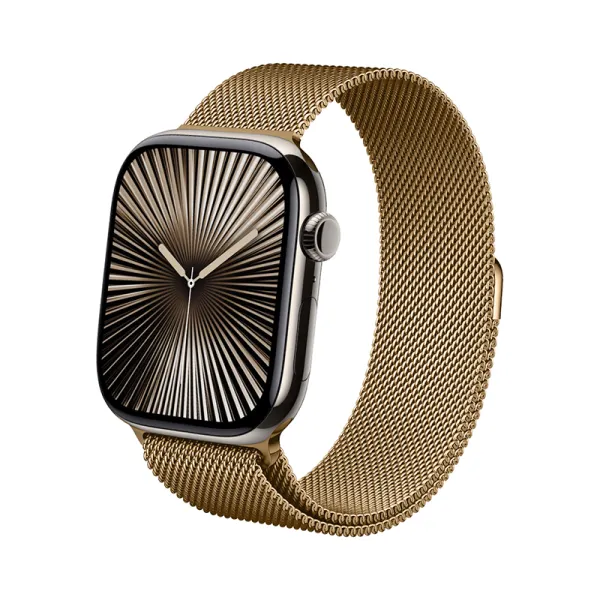 Crong Milano Steel - Stainless Steel Strap for Apple Watch 44/45/46/49 mm (Rose Gold)