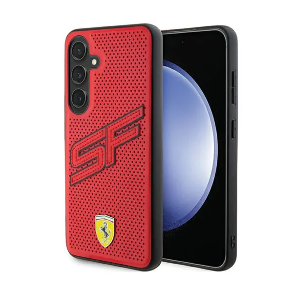 Ferrari Big SF Perforated - Case for Samsung Galaxy S24+ (Red)