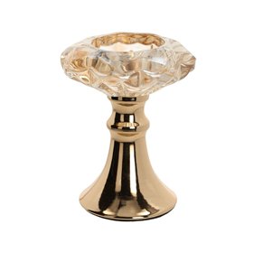 Candlestick LAUDRE D9xH11cm, gold