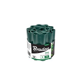 Lawn wavy board 9m x 25cm, green